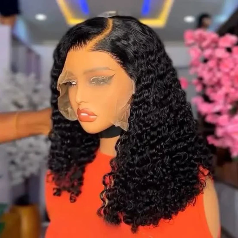 Burmese Curly Short Bob Wigs