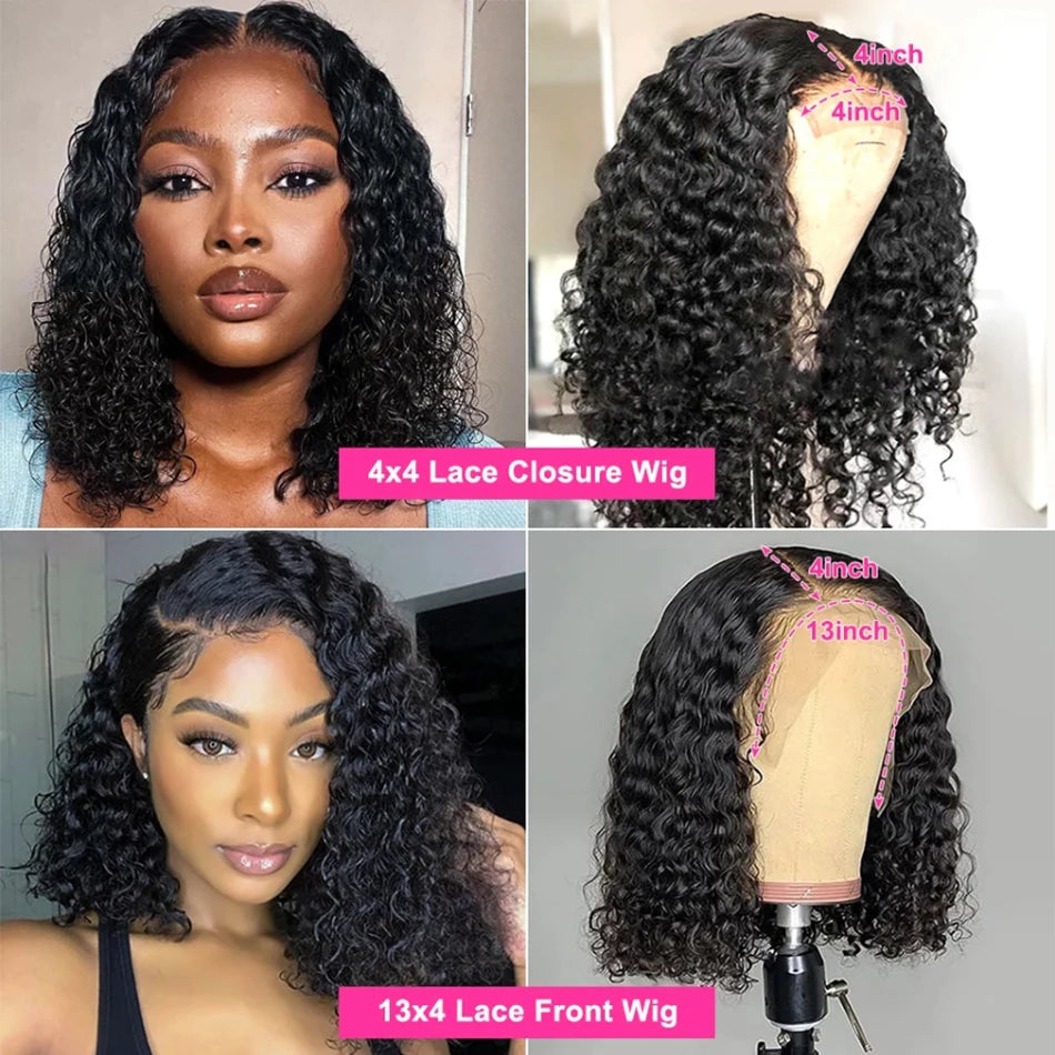Water Wave Short Bob Wigs