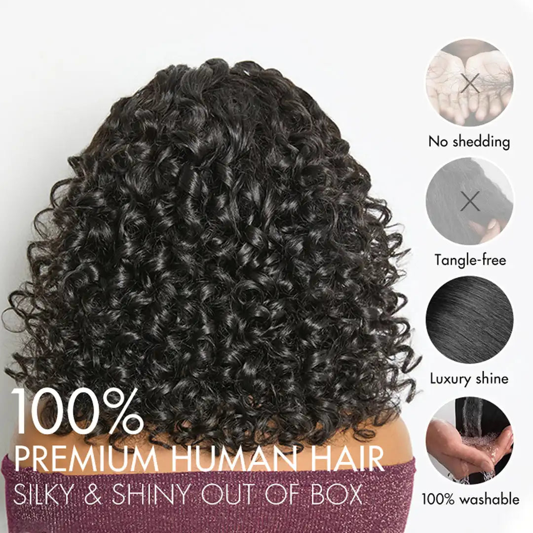 Short Wig Pre-Braided Bouncy