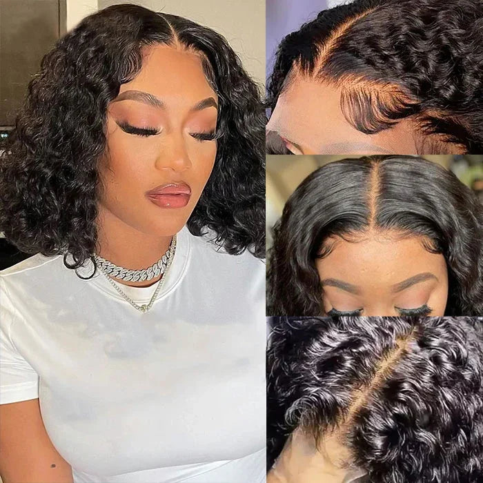 Burmese Curly Short Bob Wigs