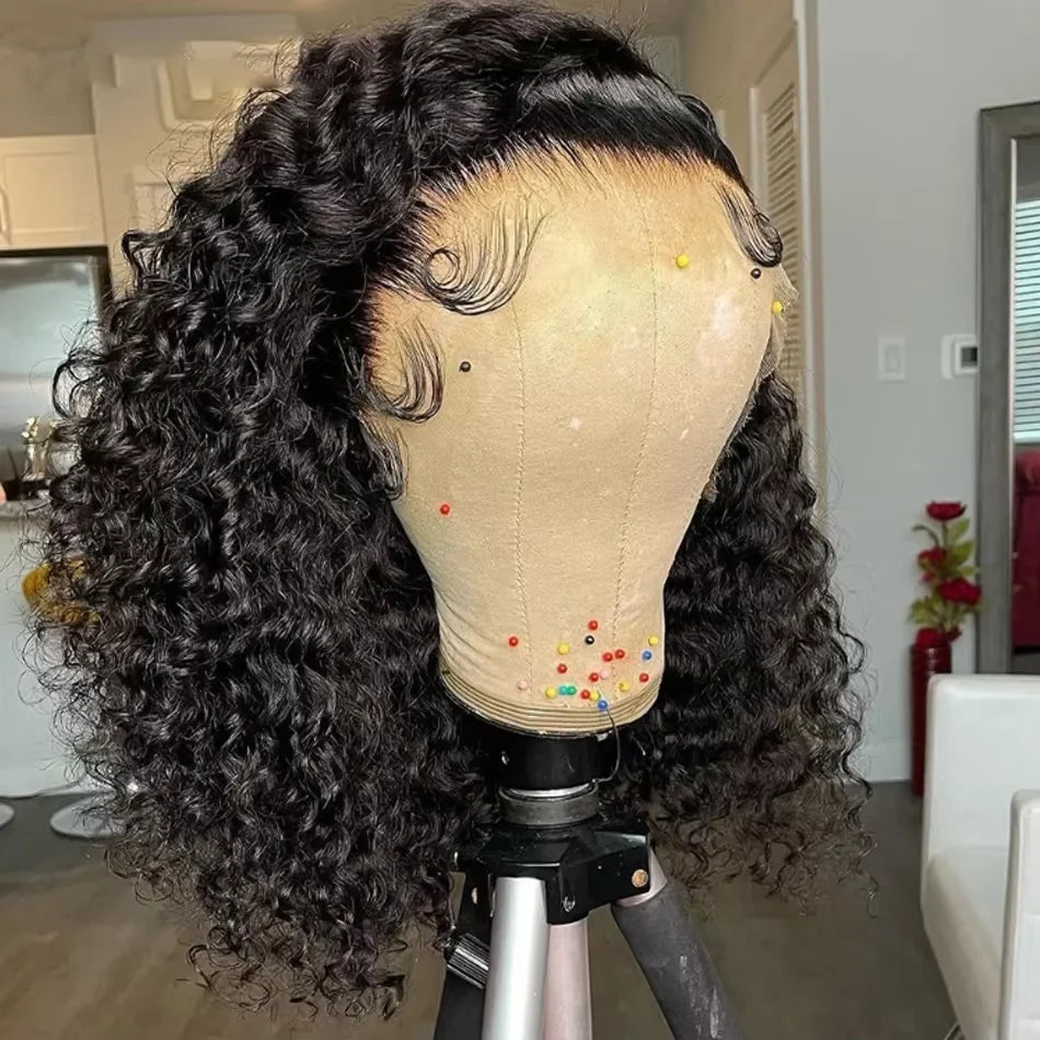 Burmese Curly Short Bob Wigs