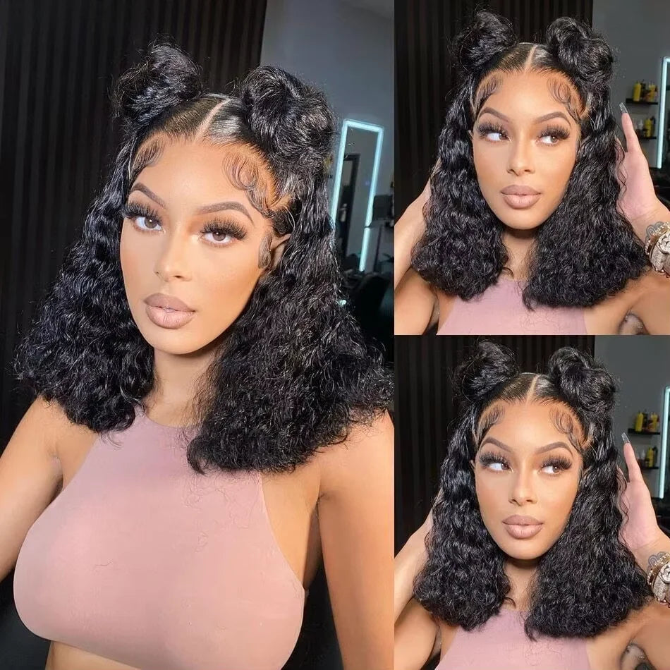 Burmese Curly Short Bob Wigs