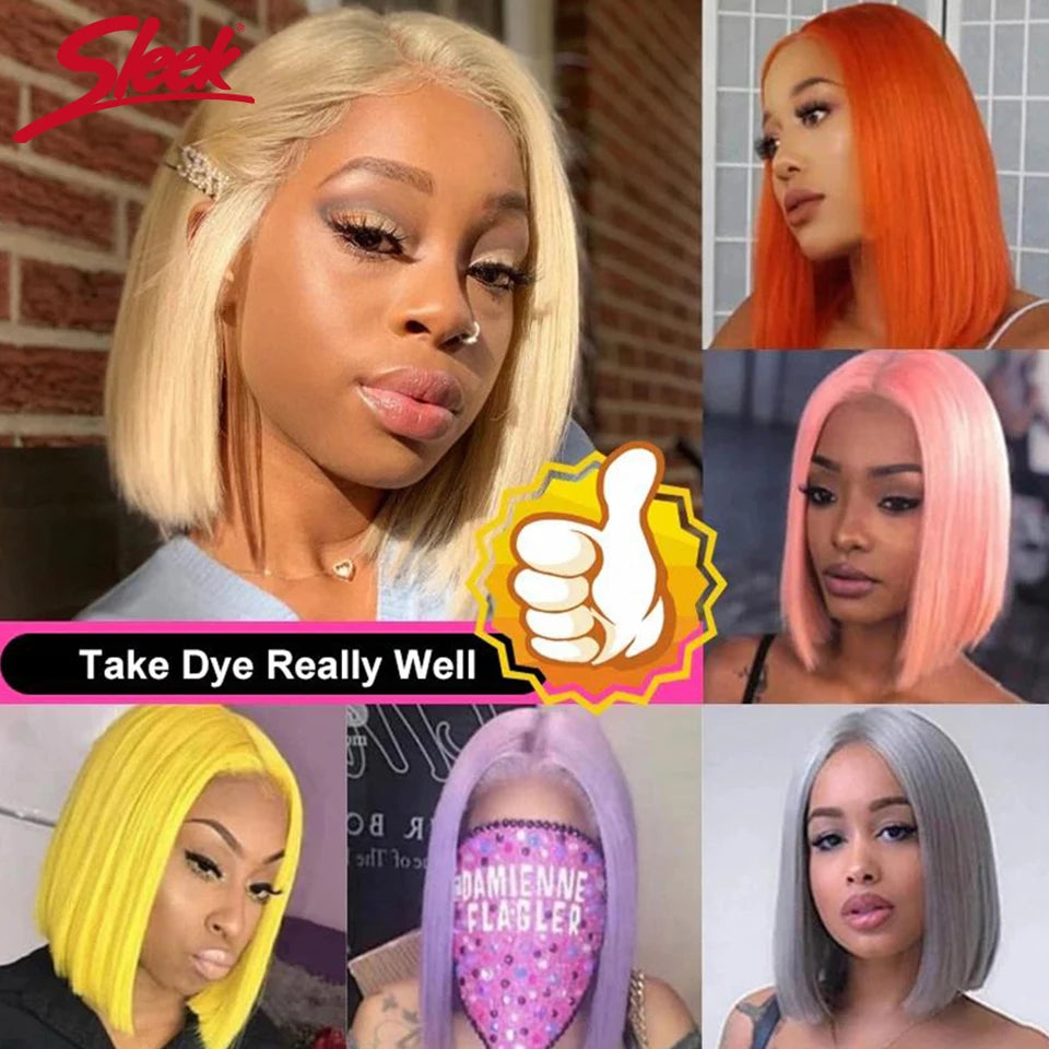 Sleek Straight Short Bob Wig