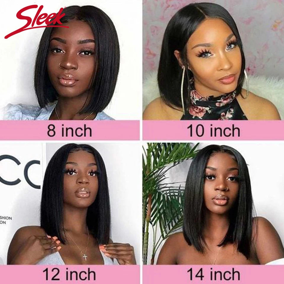 Sleek Straight Short Bob Wig
