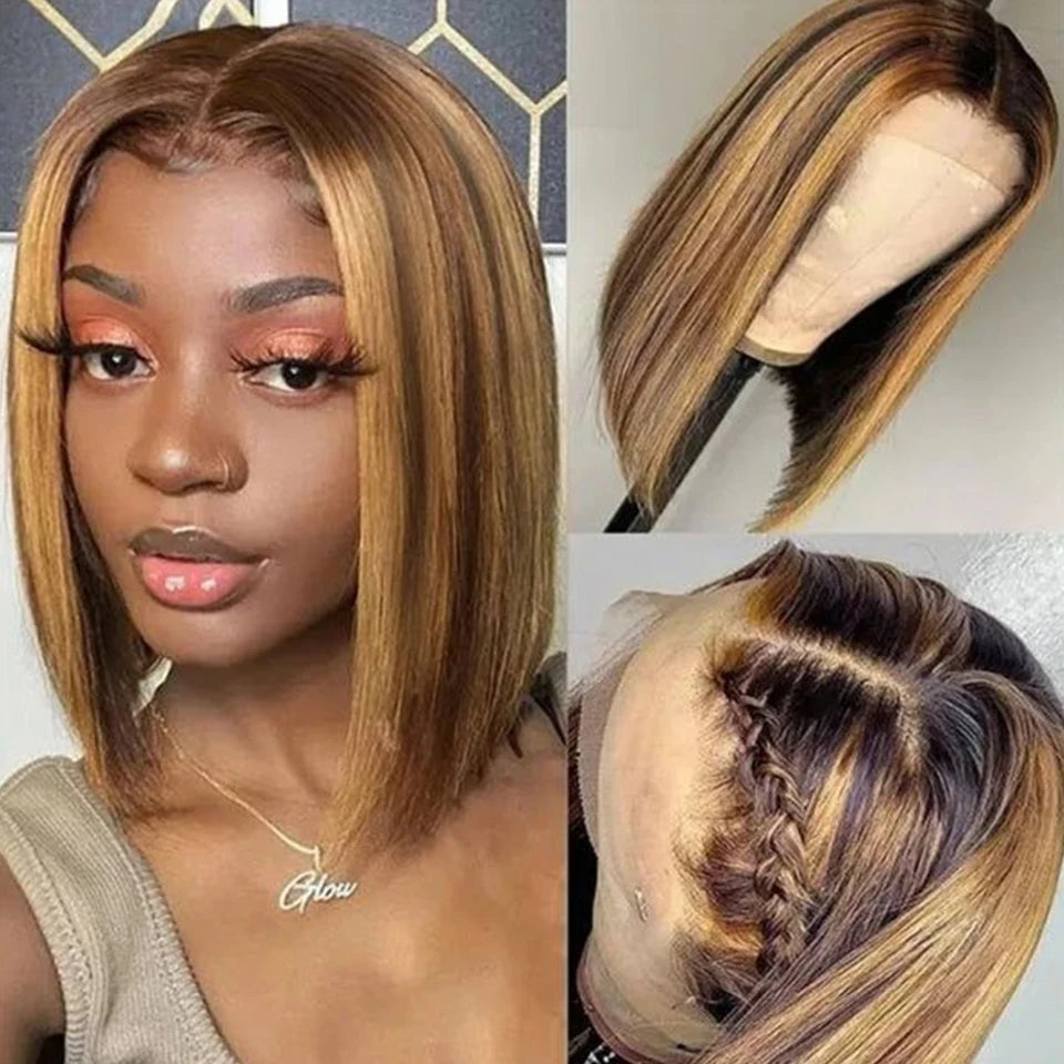 Ginger Orange HD Transparent Short Bob