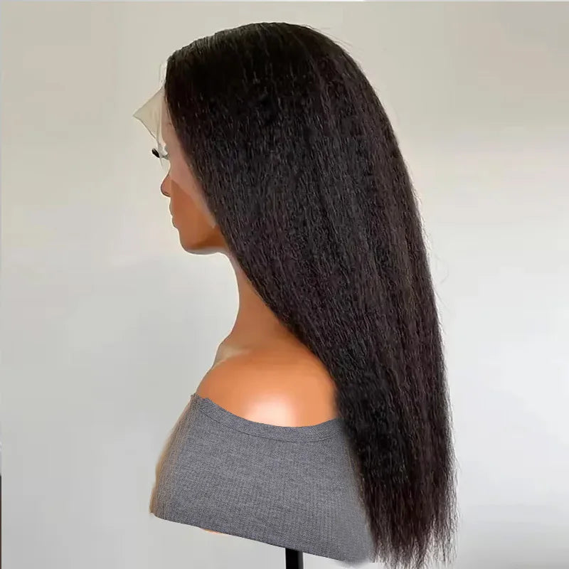 Black Yaki Lace Front Wig