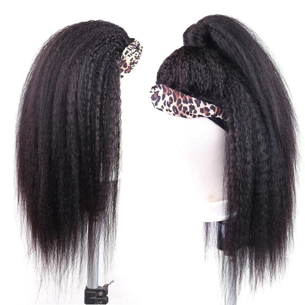 Kinky Straight Headband Wig