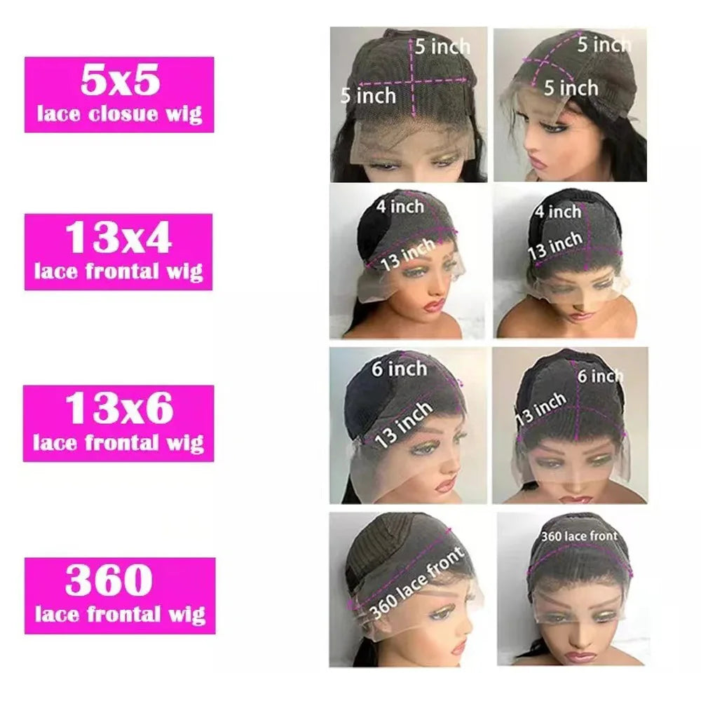 Transparent Lace Frontal gluless Wig
