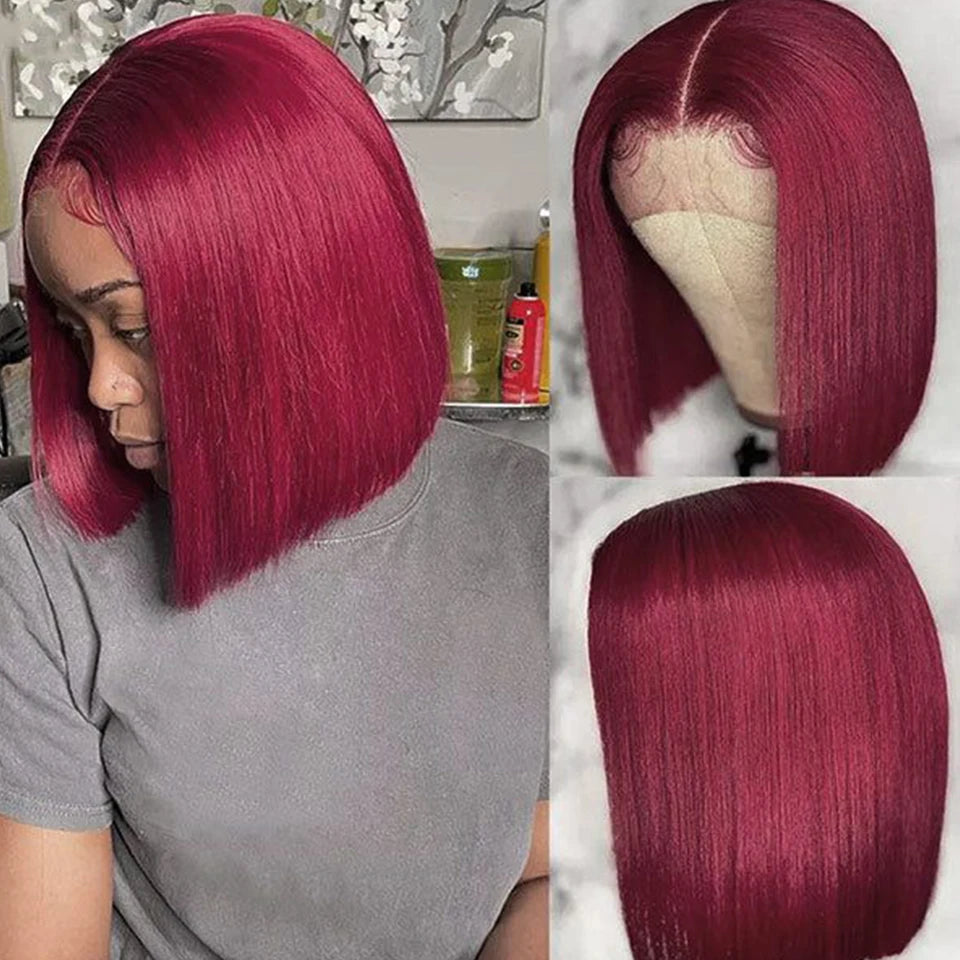 Sleek Straight Short Bob Wig