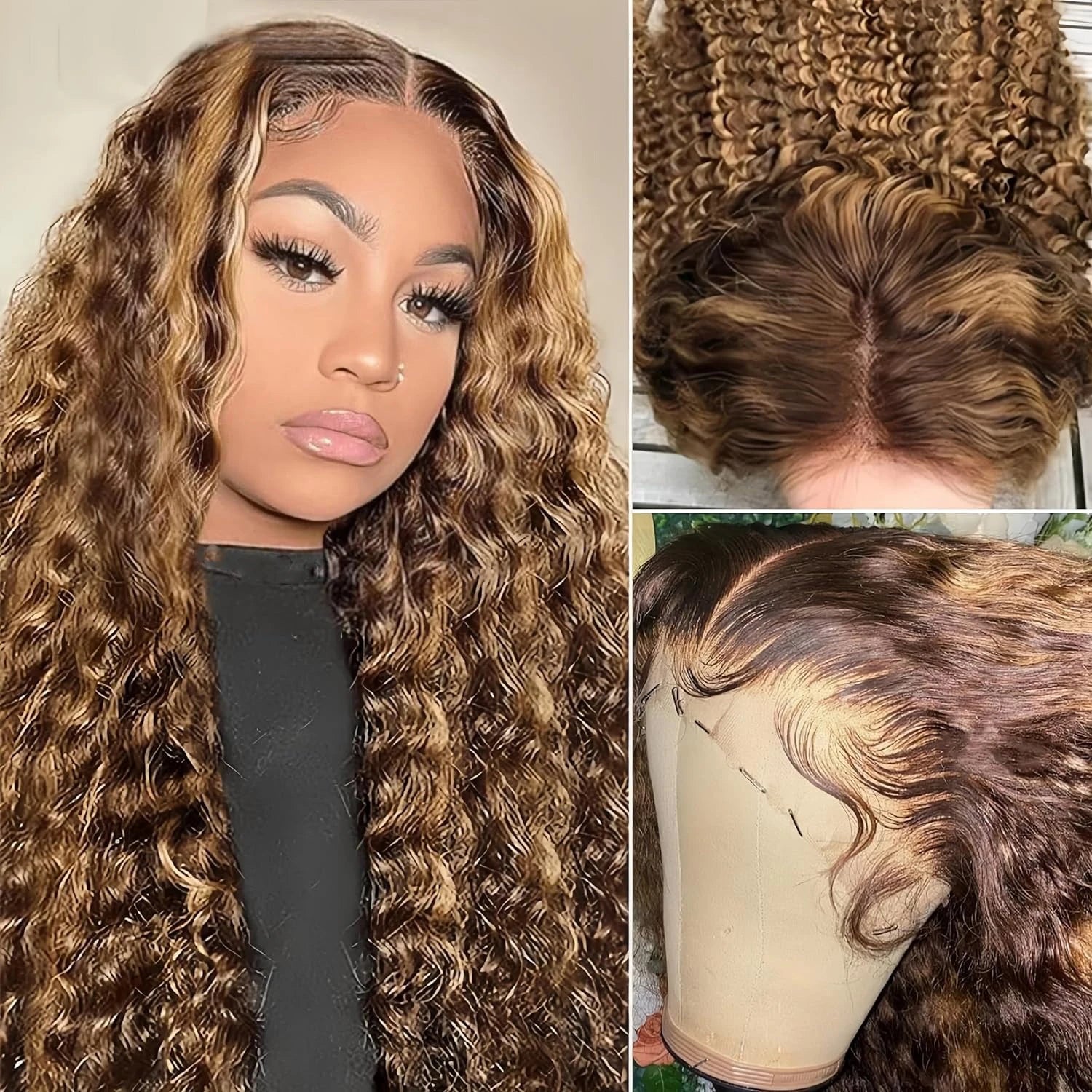 Human Hair Burgundy Wigs