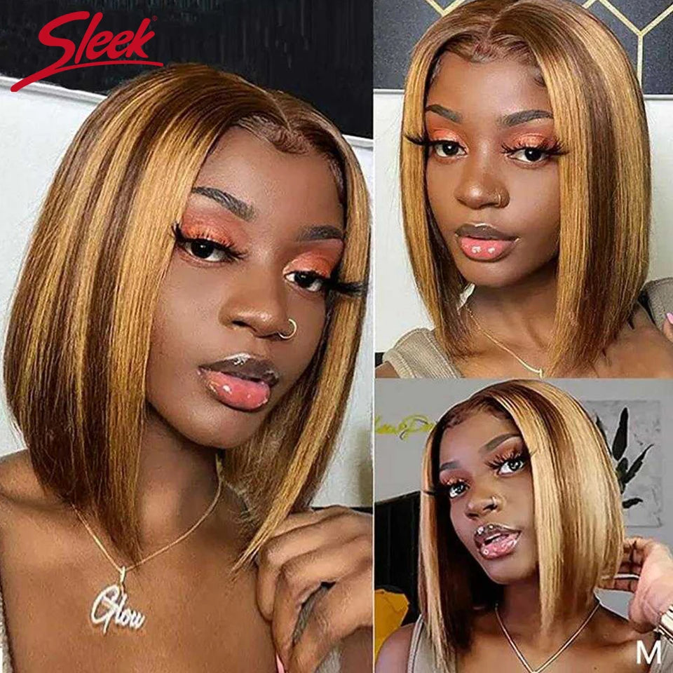 Sleek Straight Short Bob Wig