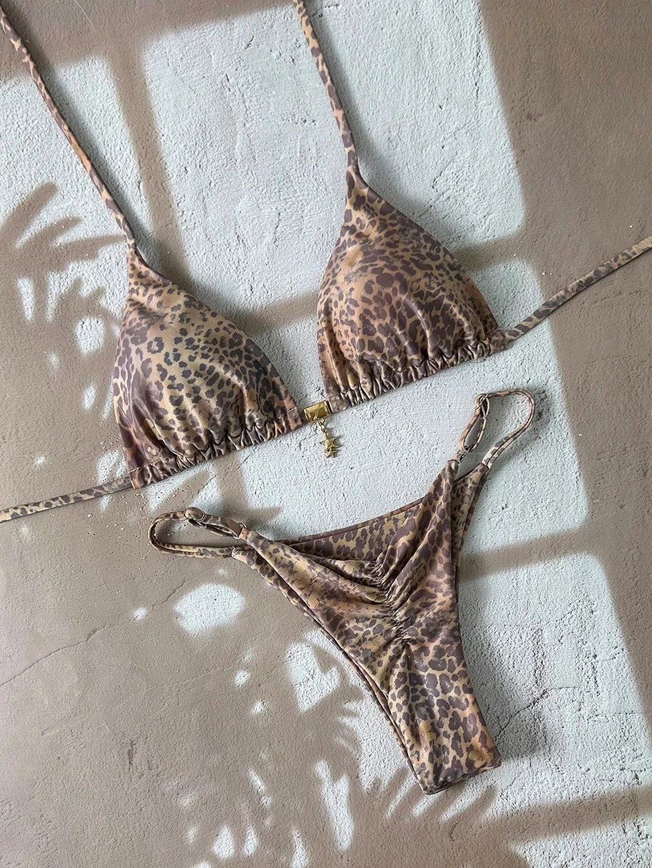 Leopard Push Up Bikinis