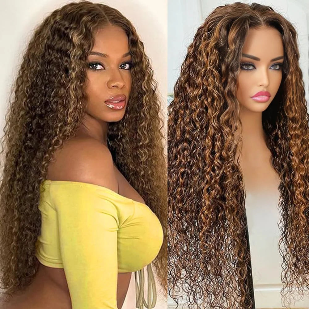 Human Hair Burgundy Wigs