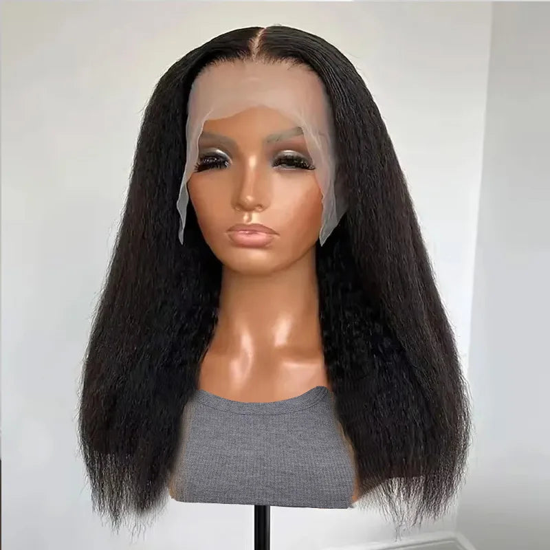 Black Yaki Lace Front Wig