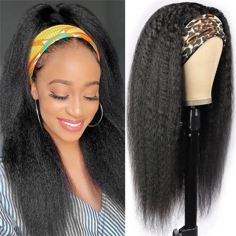 Kinky Straight Headband Wig