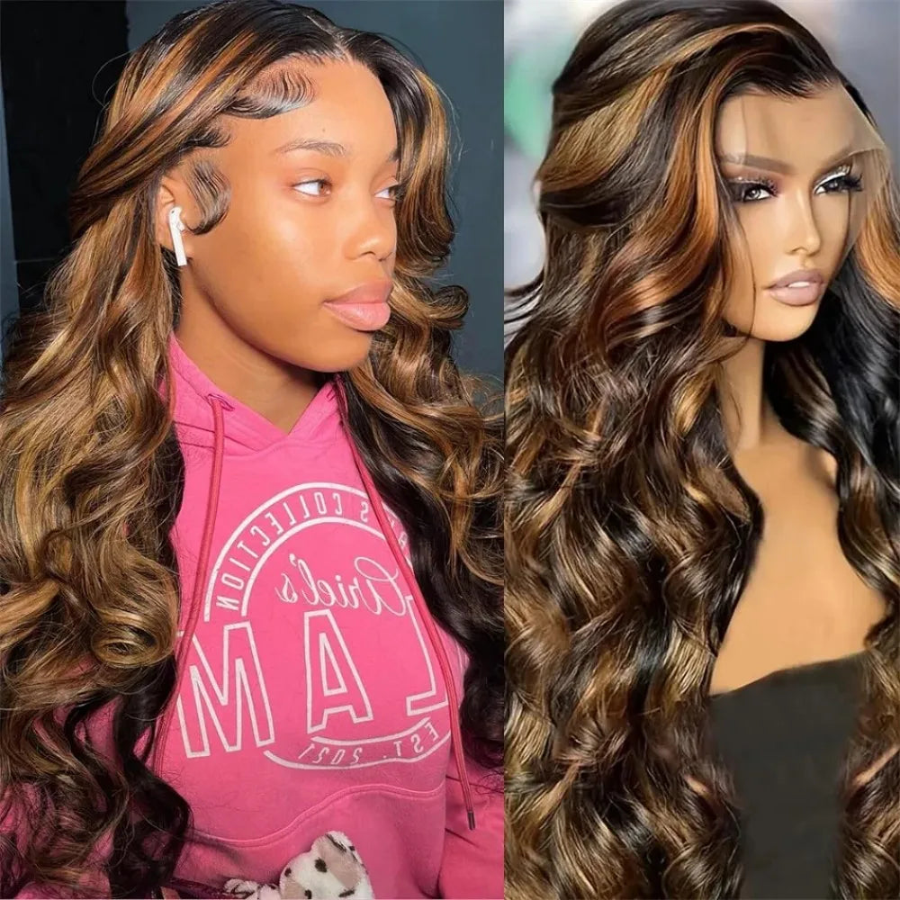 1B/30 Ombre Highlight Lace Front Wigs