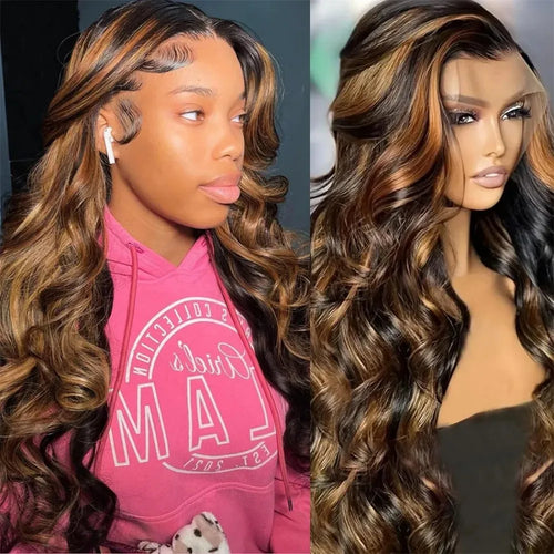 1B/30 Ombre Highlight Lace Front Wigs