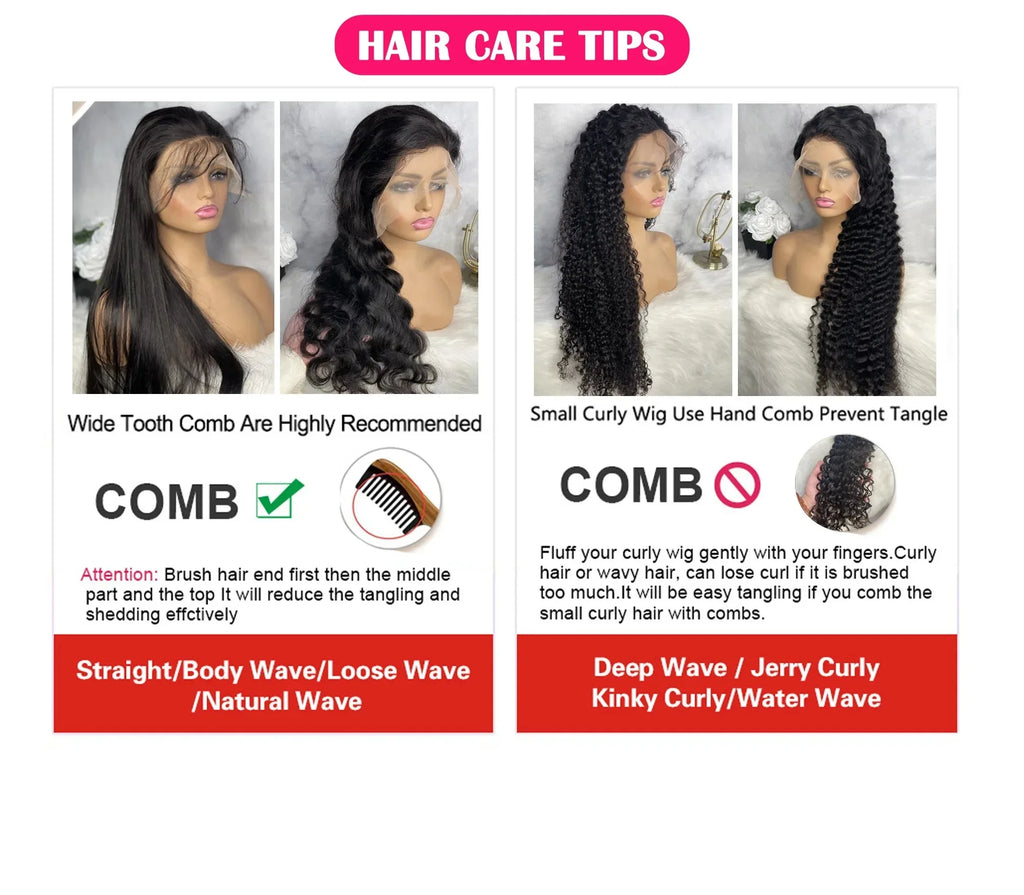 46 44 Inch Bone Straight Lace Frontal Human Hair Wigs gluless