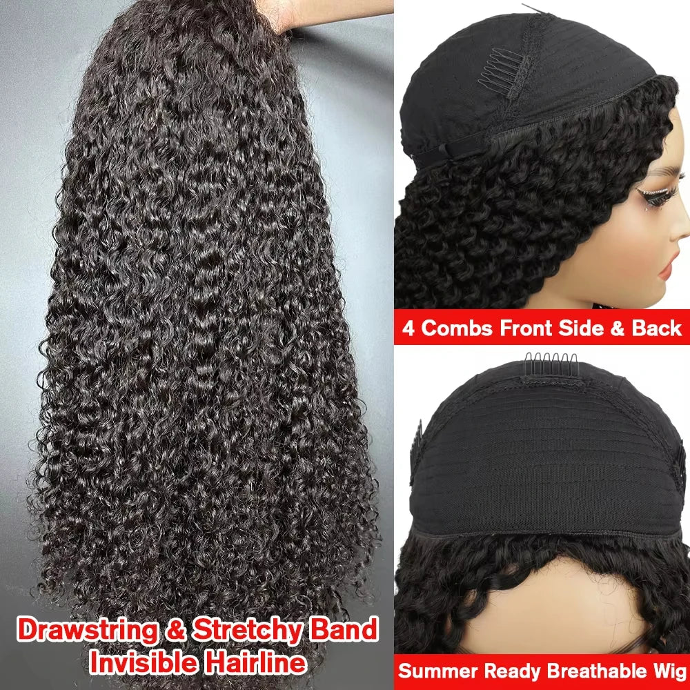 Kinky Curly Flip Over Human Hair
