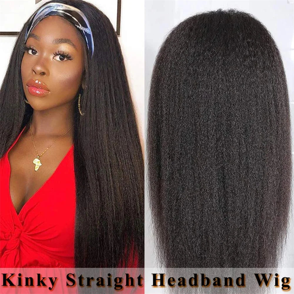 Kinky Straight Headband Wig