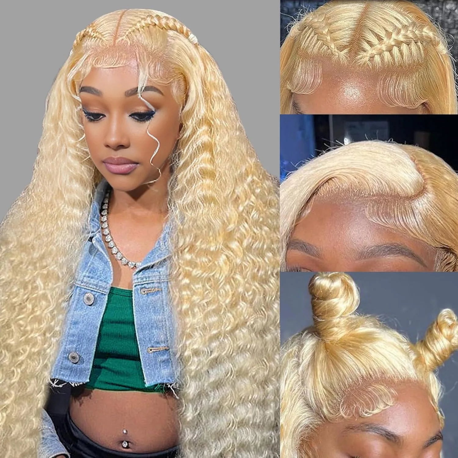 Human Hair Burgundy Wigs