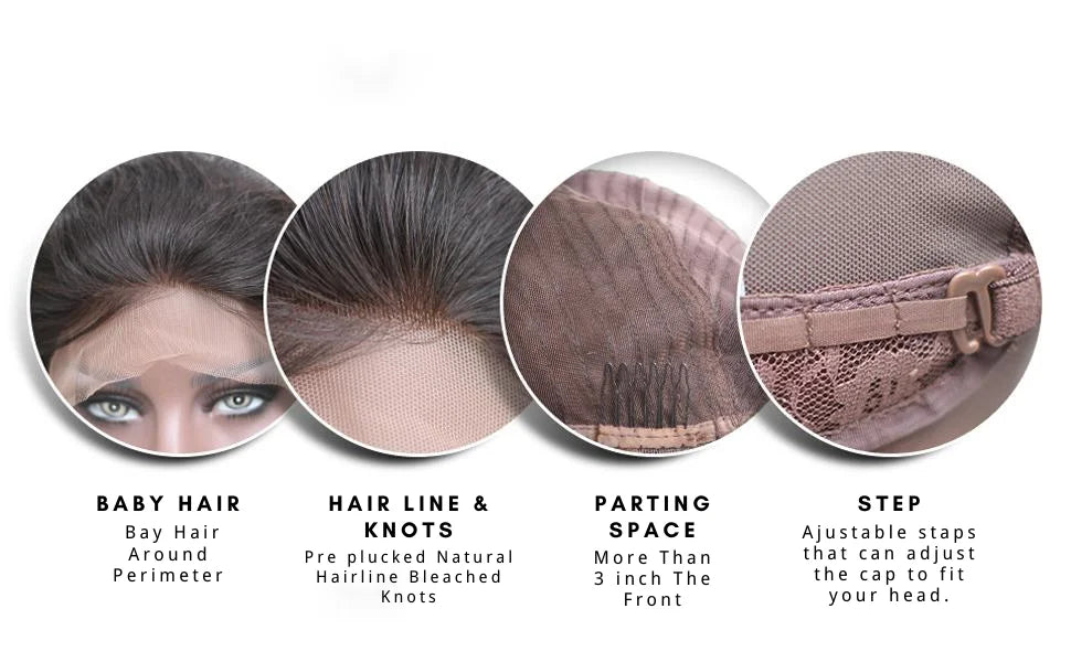 13*4 Lace Front gluless Wigs Straight