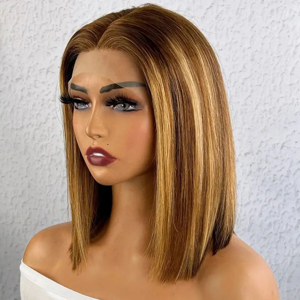 Sleek Straight Short Bob Wig