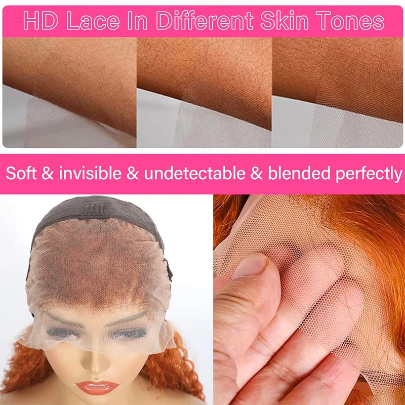 36 Inch Ginger Orange Wig