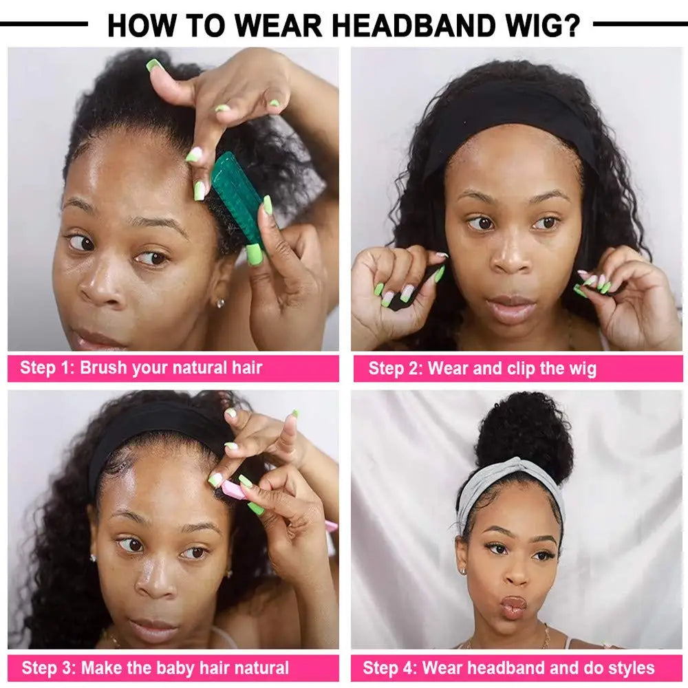 Kinky Remy Human Hair Wig