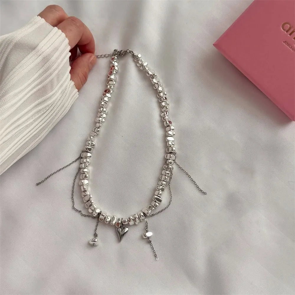 Boho Tassel Heart Pendant