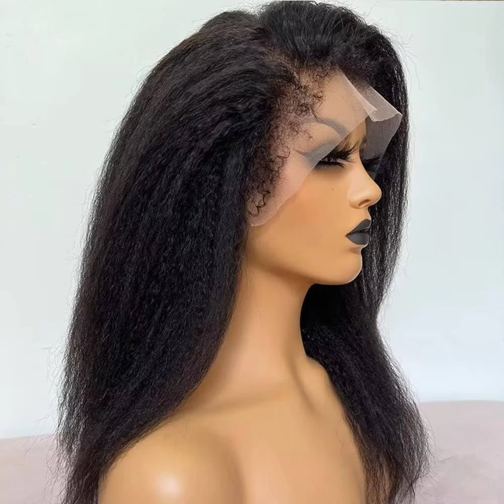 Kinky Straight Wig 4C Edges