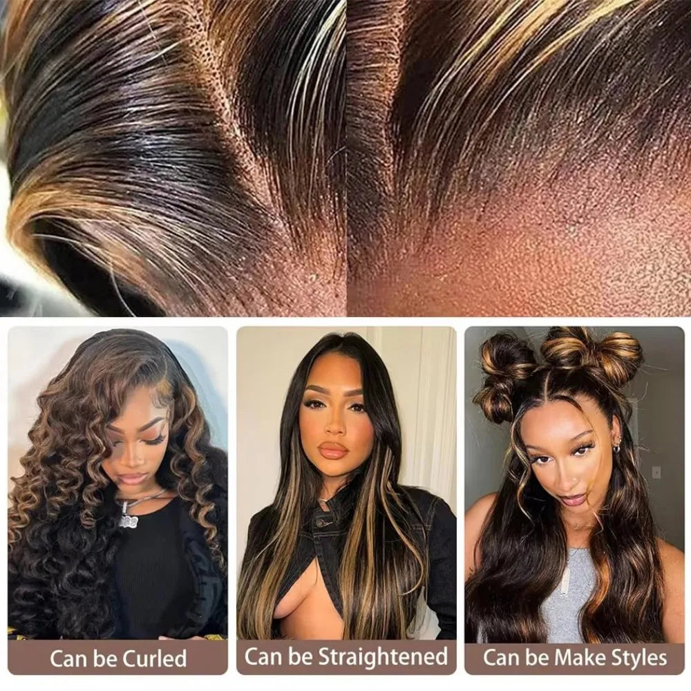 1B/30 Ombre Highlight Lace Front Wigs