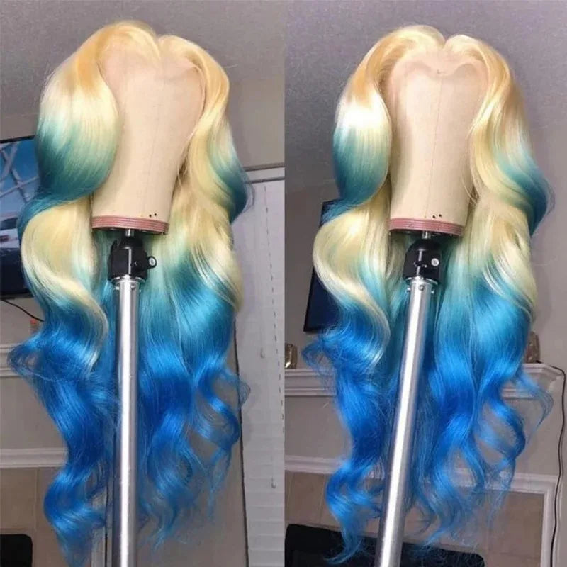 Ombre Ash Blonde With Dark Roots