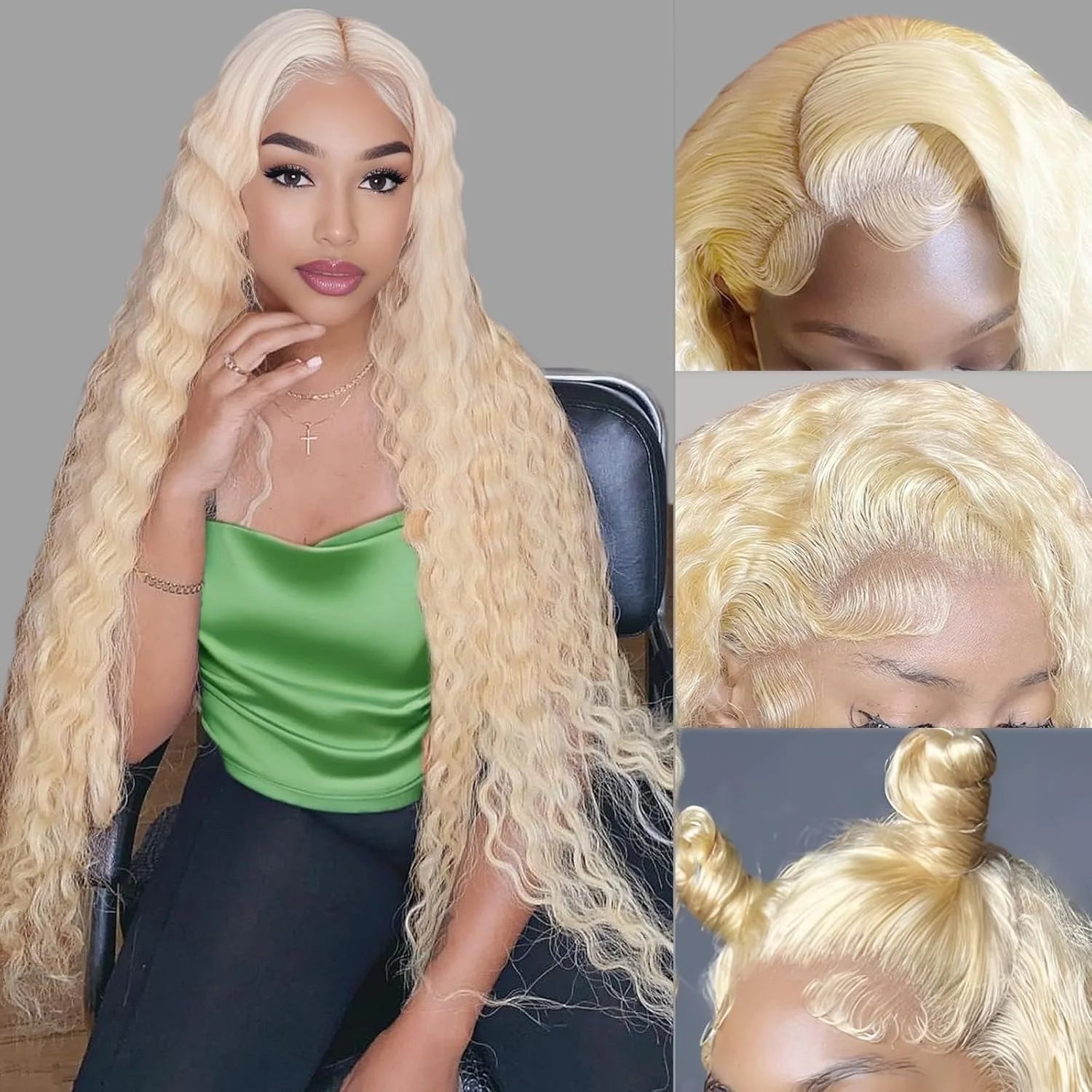 Human Hair Burgundy Wigs