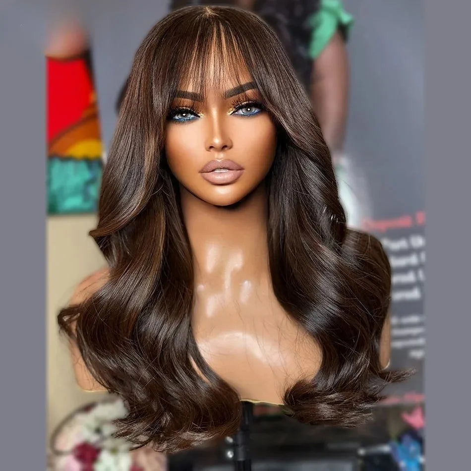 Ombre Brown With Bangs