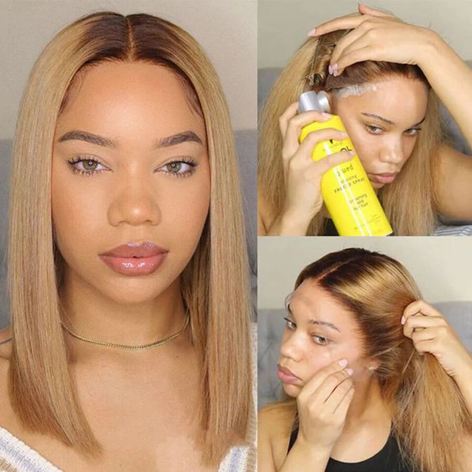 Sleek Straight Short Bob Wig