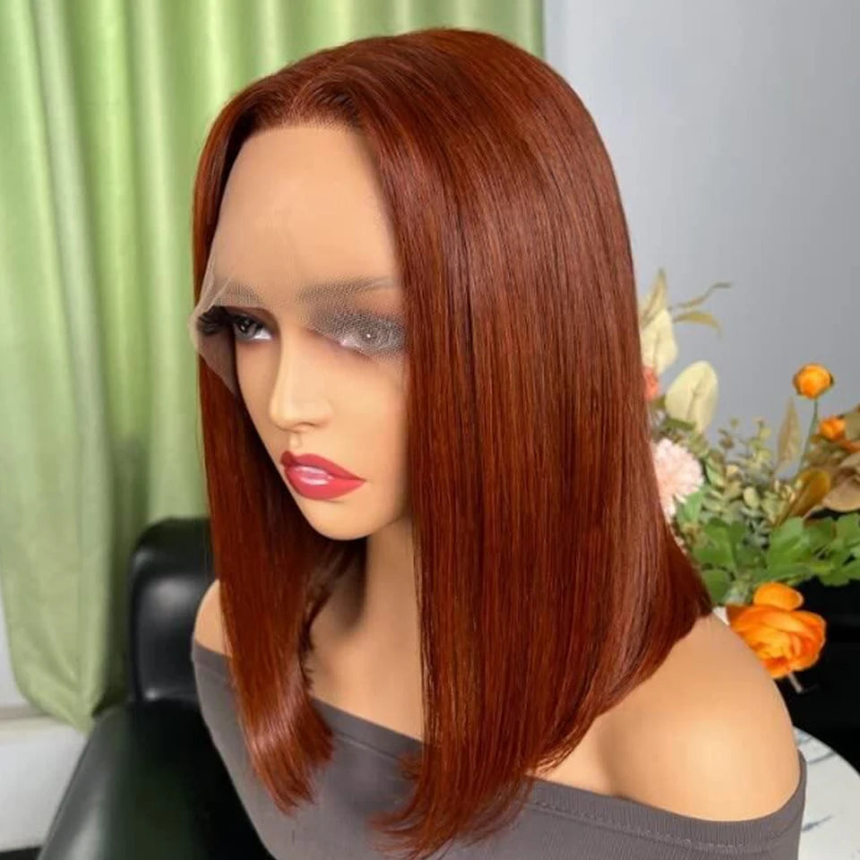 Ginger Orange HD Transparent Short Bob