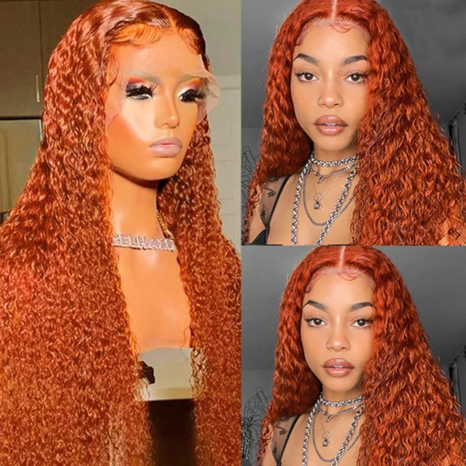 Ginger Orange Lace Front Human Hair