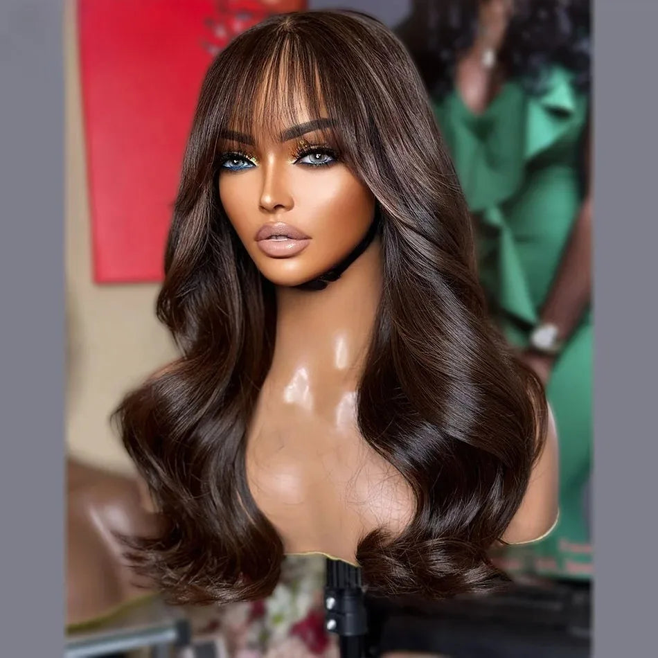 Ombre Brown With Bangs