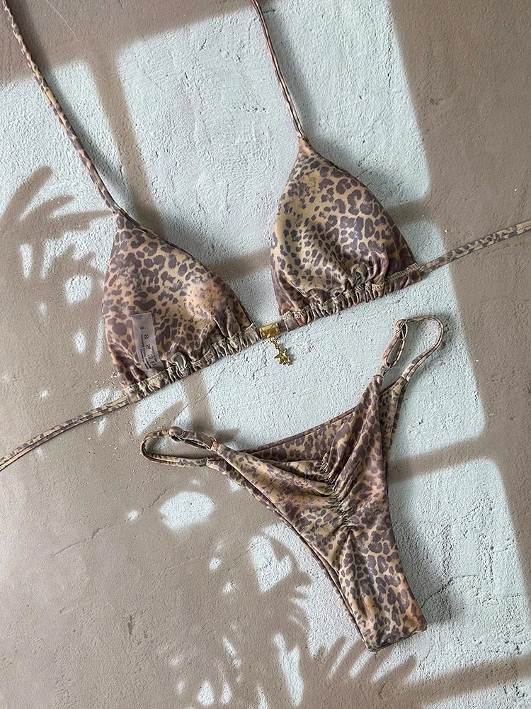 Leopard Push Up Bikinis