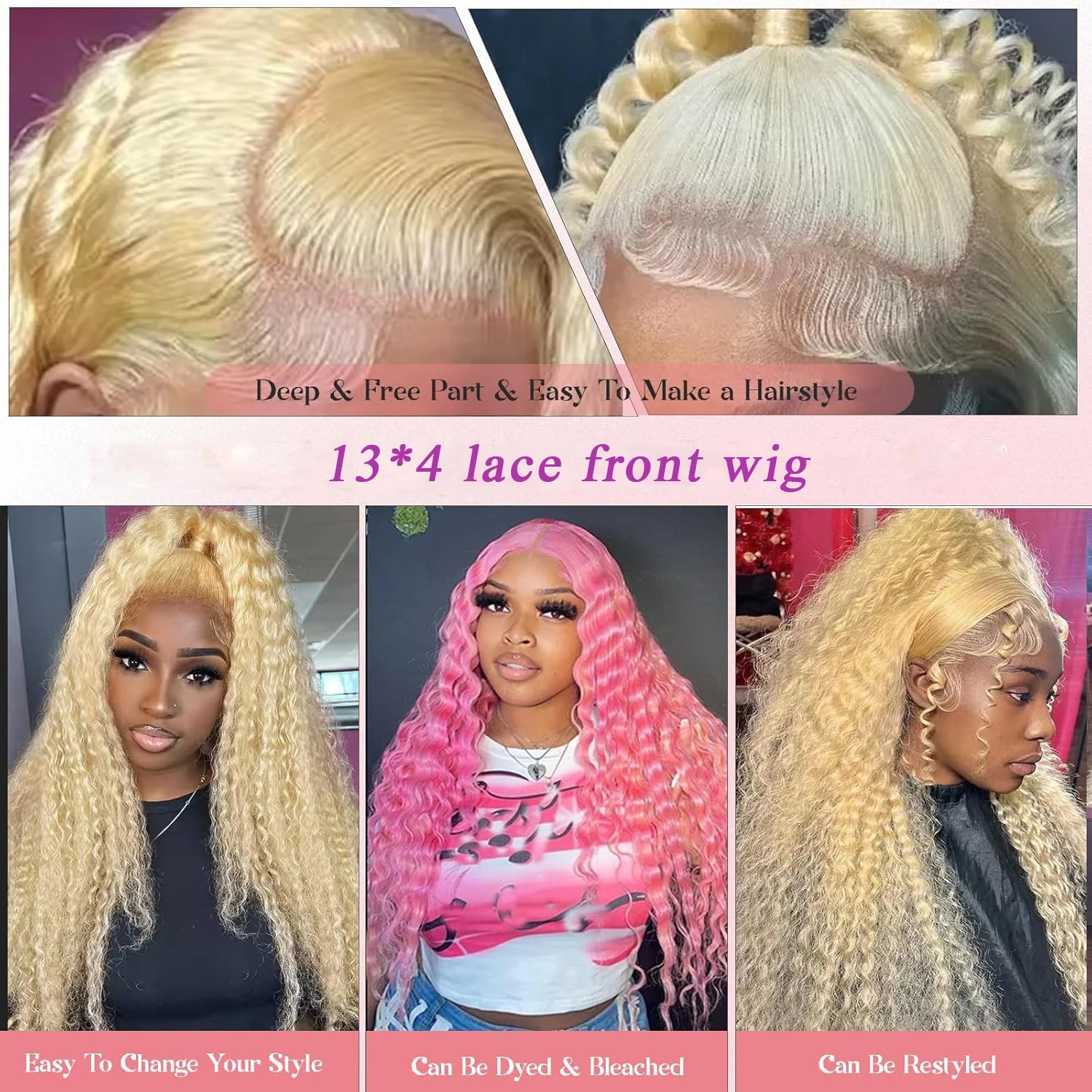 Human Hair Burgundy Wigs