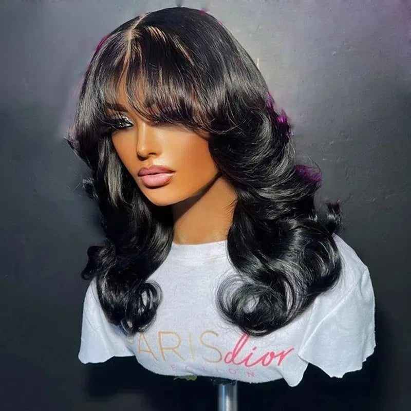 Ombre Brown With Bangs