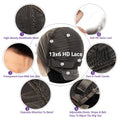 Transparent Lace Frontal gluless Wig
