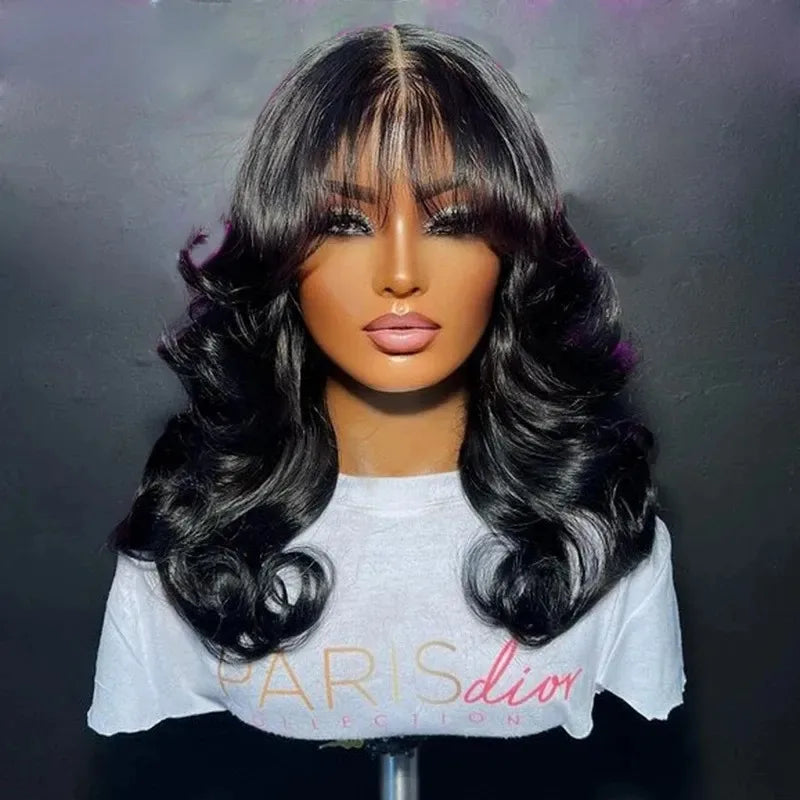 Ombre Brown With Bangs