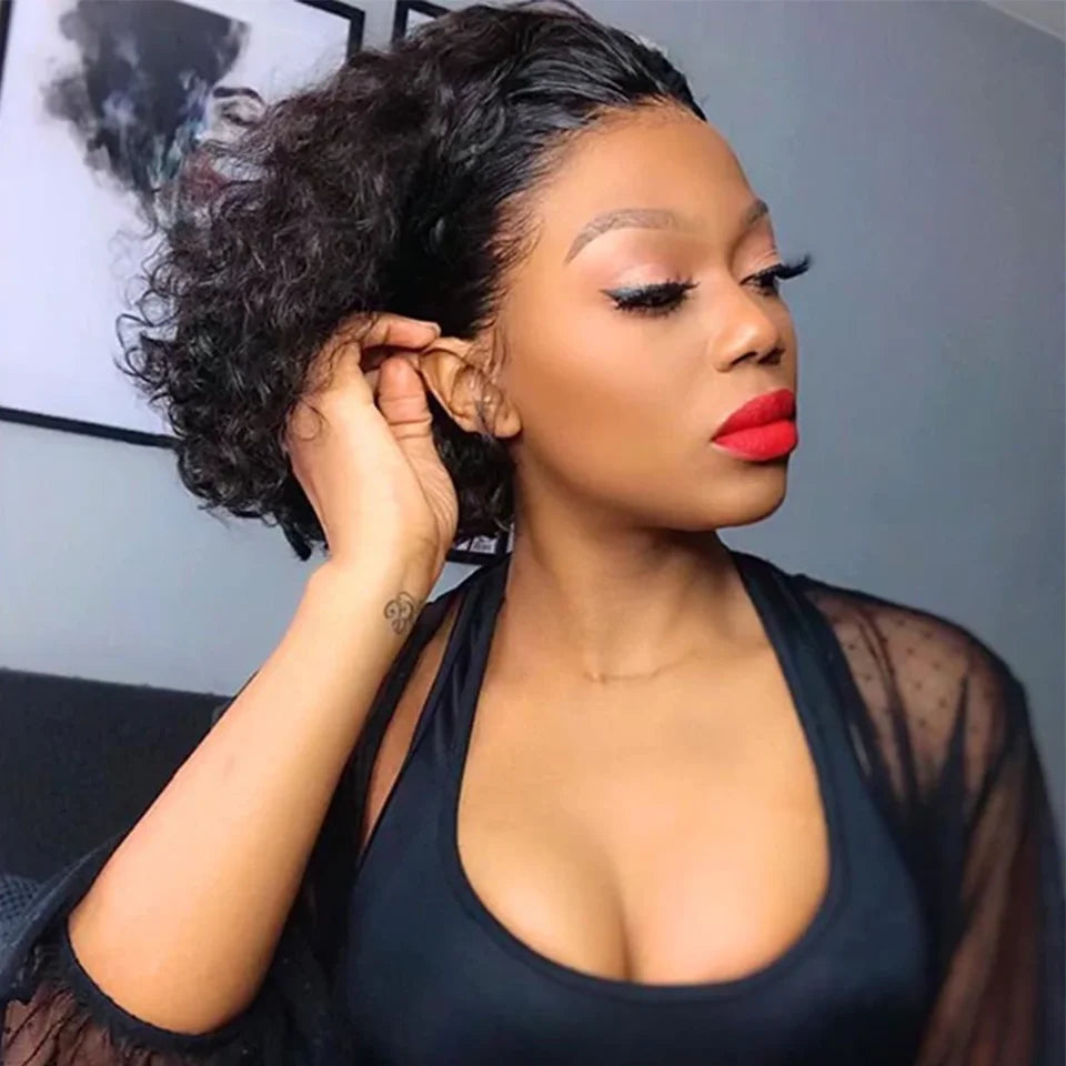 Short Human Hair Wig