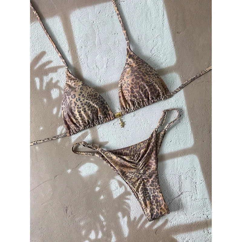 Leopard Push Up Bikinis