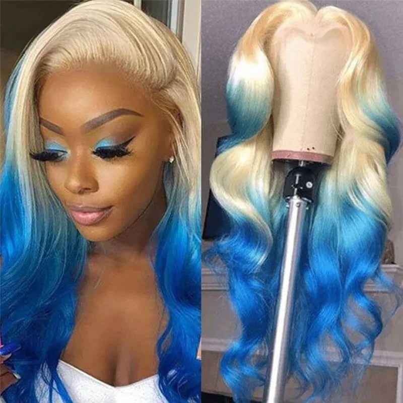 Ombre Ash Blonde With Dark Roots