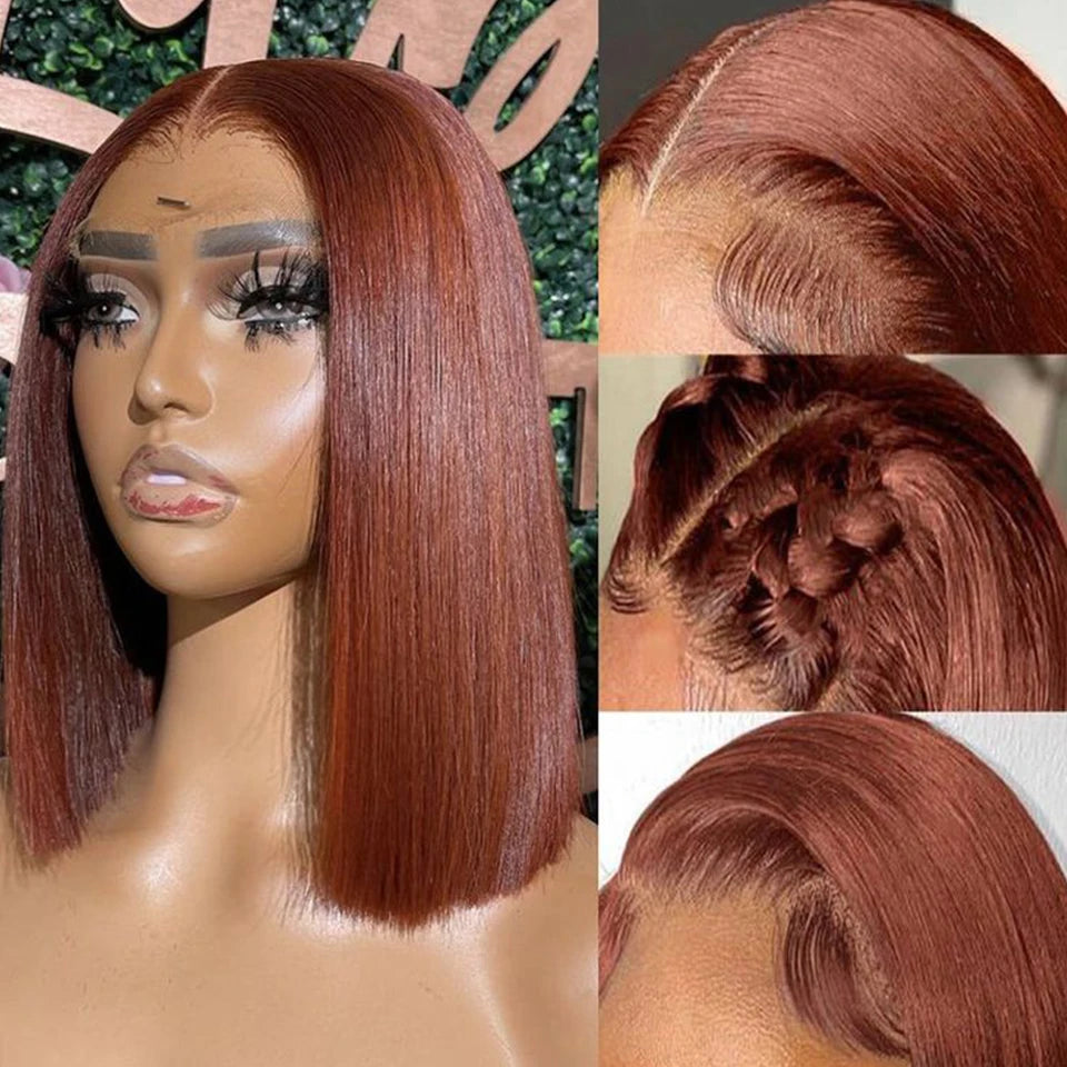 Sleek Straight Short Bob Wig