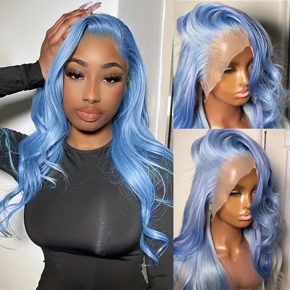 Ombre Ash Blonde With Dark Roots
