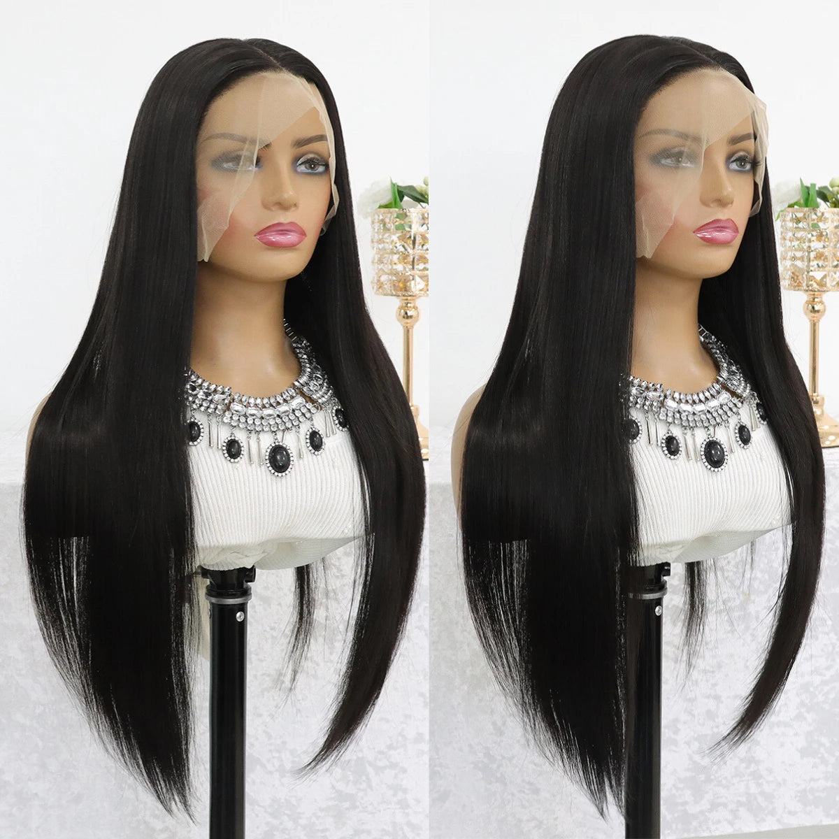 13*4 Lace Front gluless Wigs Straight
